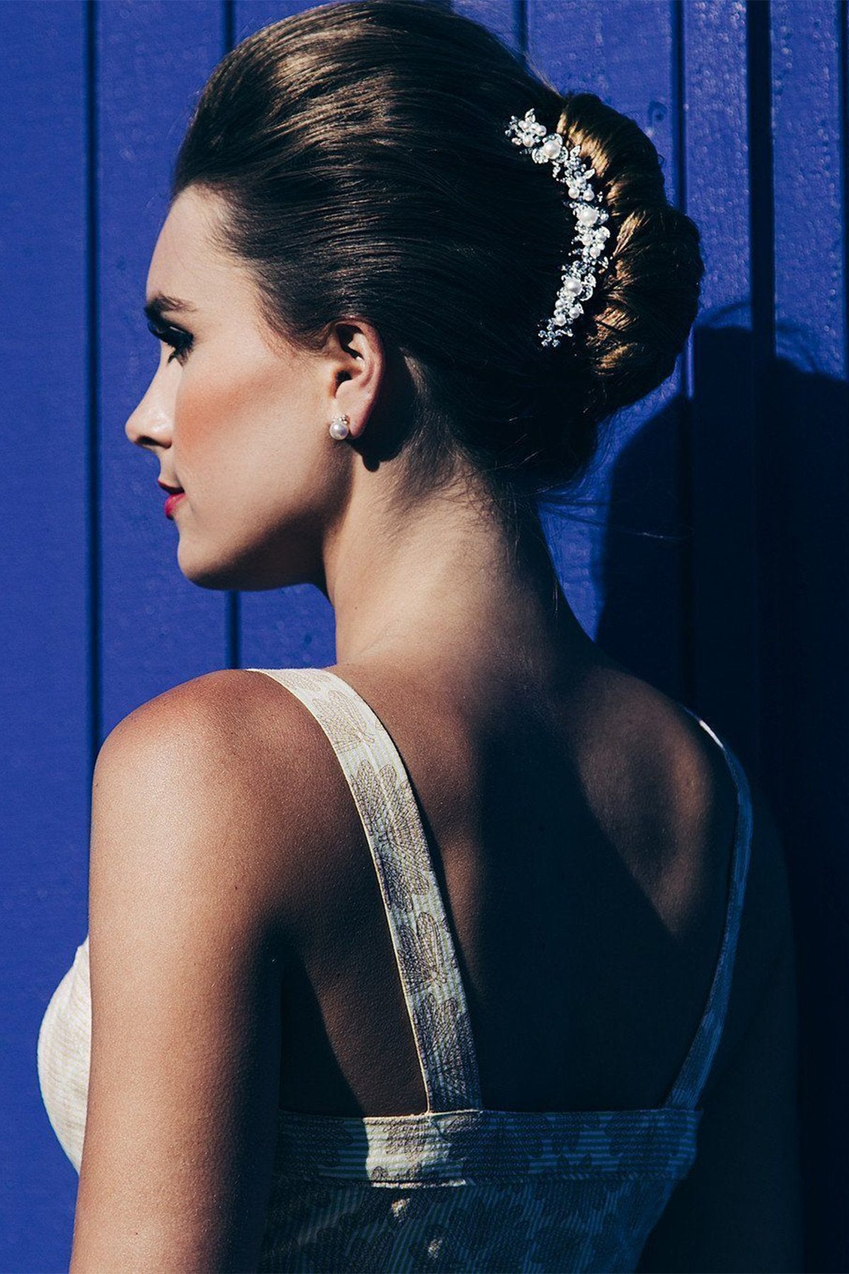 Pearl & Crystal Curved Comb Hair Comb Soho Style