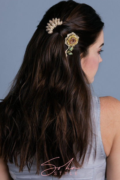 Crystal Rose branch Comb Hair Comb 2020
