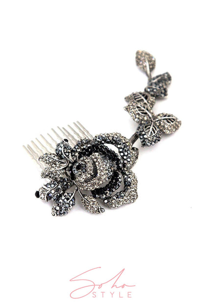 Crystal Rose branch Comb Hair Comb 2020