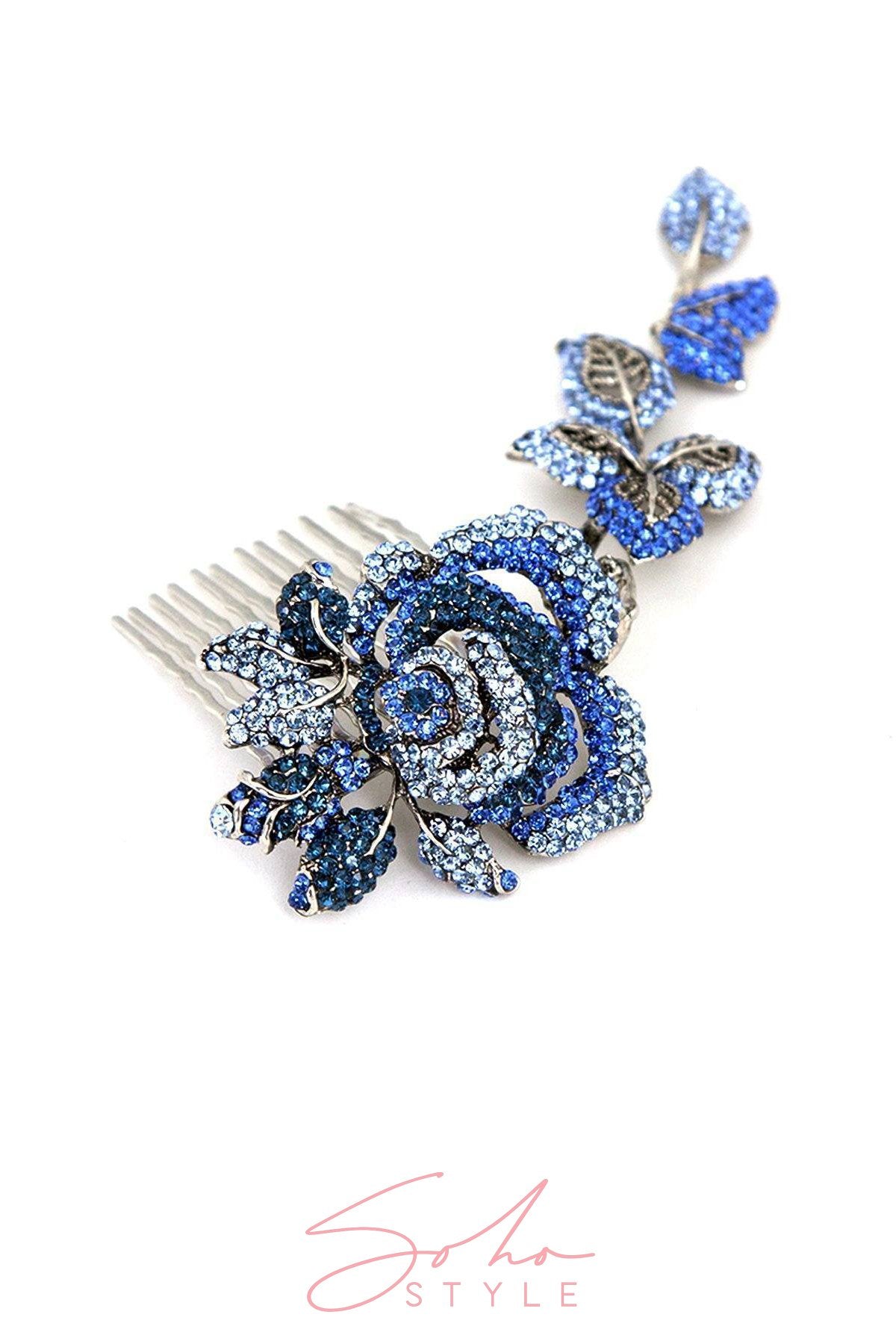 Crystal Rose branch Comb Hair Comb 2020