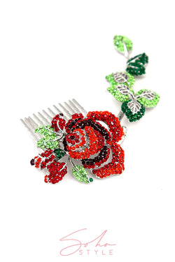 Crystal Rose branch Comb Hair Comb 2020