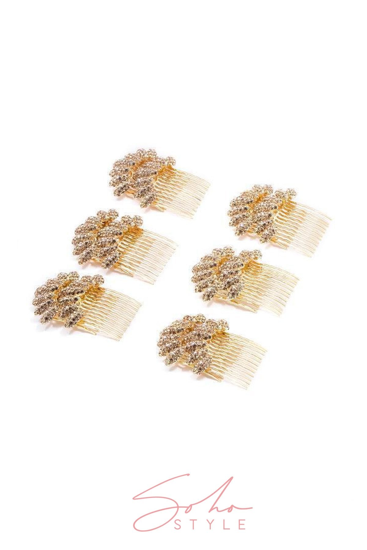Almond Cluster Crystal Comb (Deluxe Set) value set Soho Style