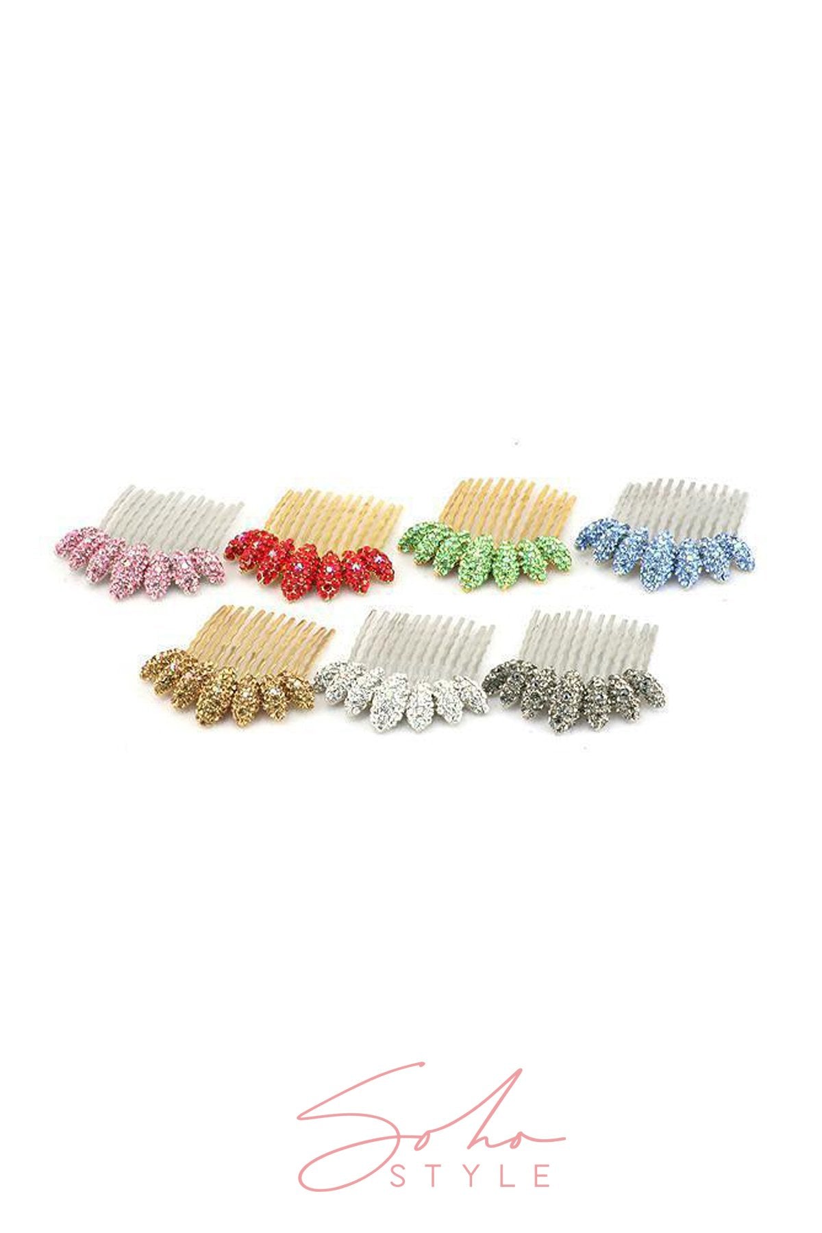 Almond Cluster Crystal Comb (Deluxe Set) value set Soho Style