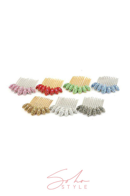 Almond Cluster Crystal Comb (Deluxe Set) value set Soho Style