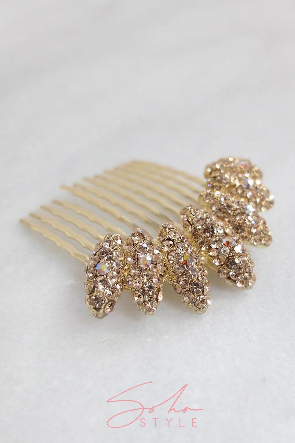 Almond Cluster Crystal Comb (Deluxe Set) value set Soho Style