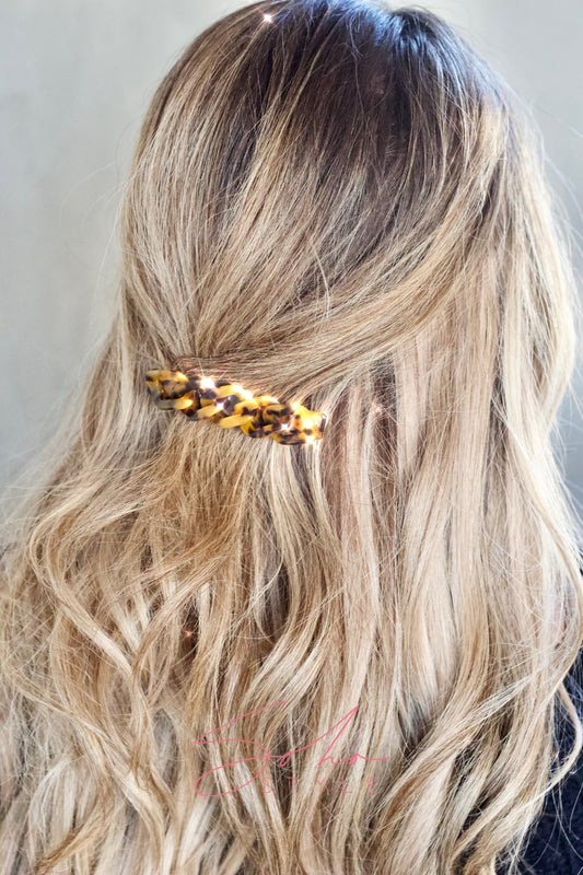 Classic Pretzel Leopard Barrette Barrette Soho Style