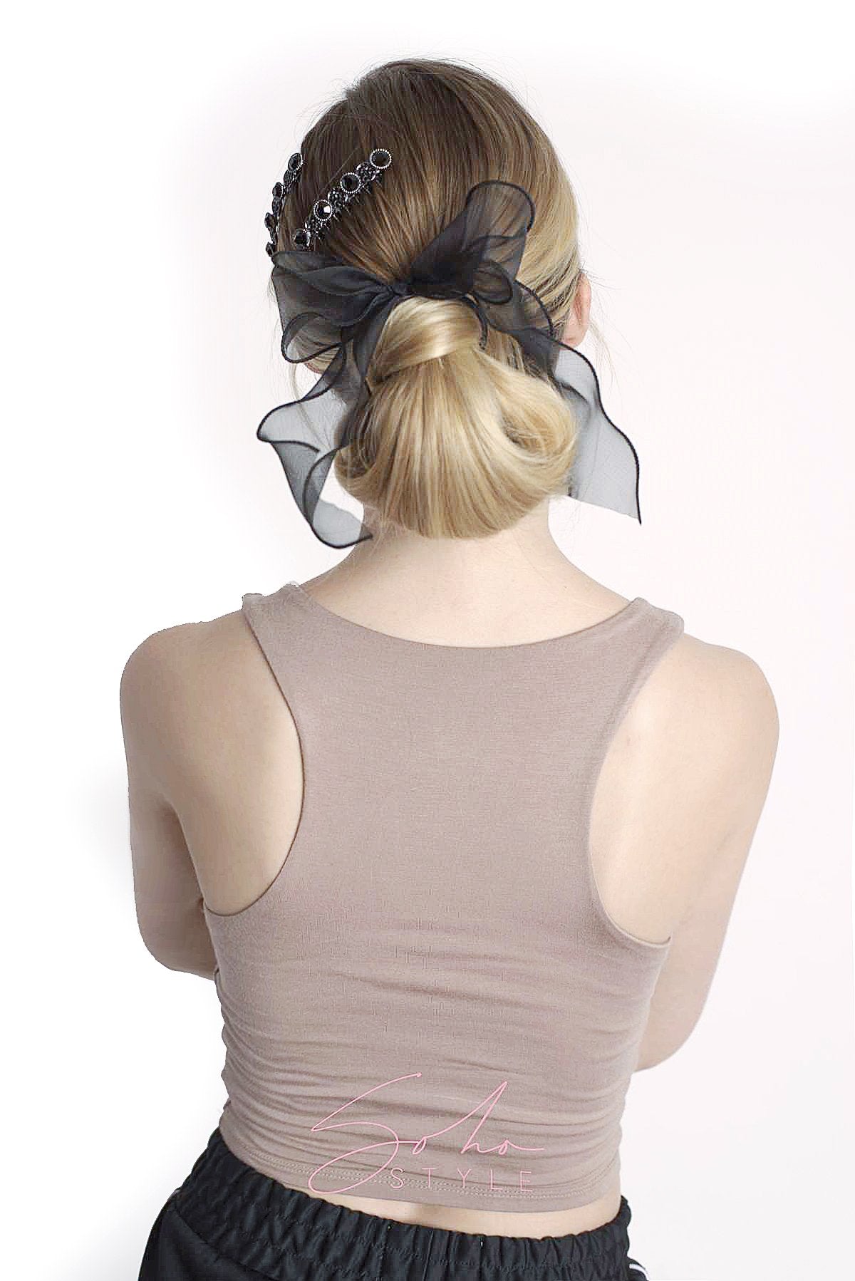 Rounded Pattern Bejeweled Hair Comb Hair Comb 2020
