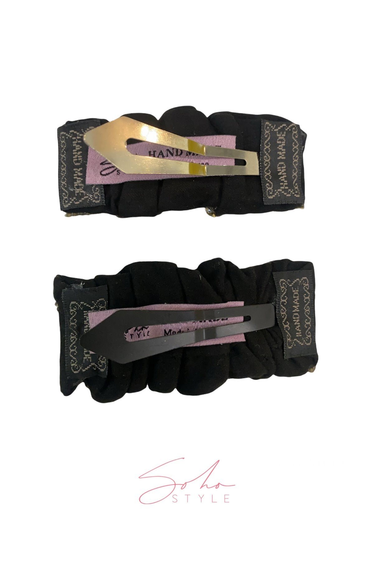 Unbreakable crystal cloth barrette Soho Style