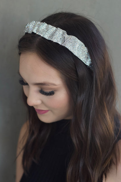 Unbreakable crystal cloth headband Soho Style