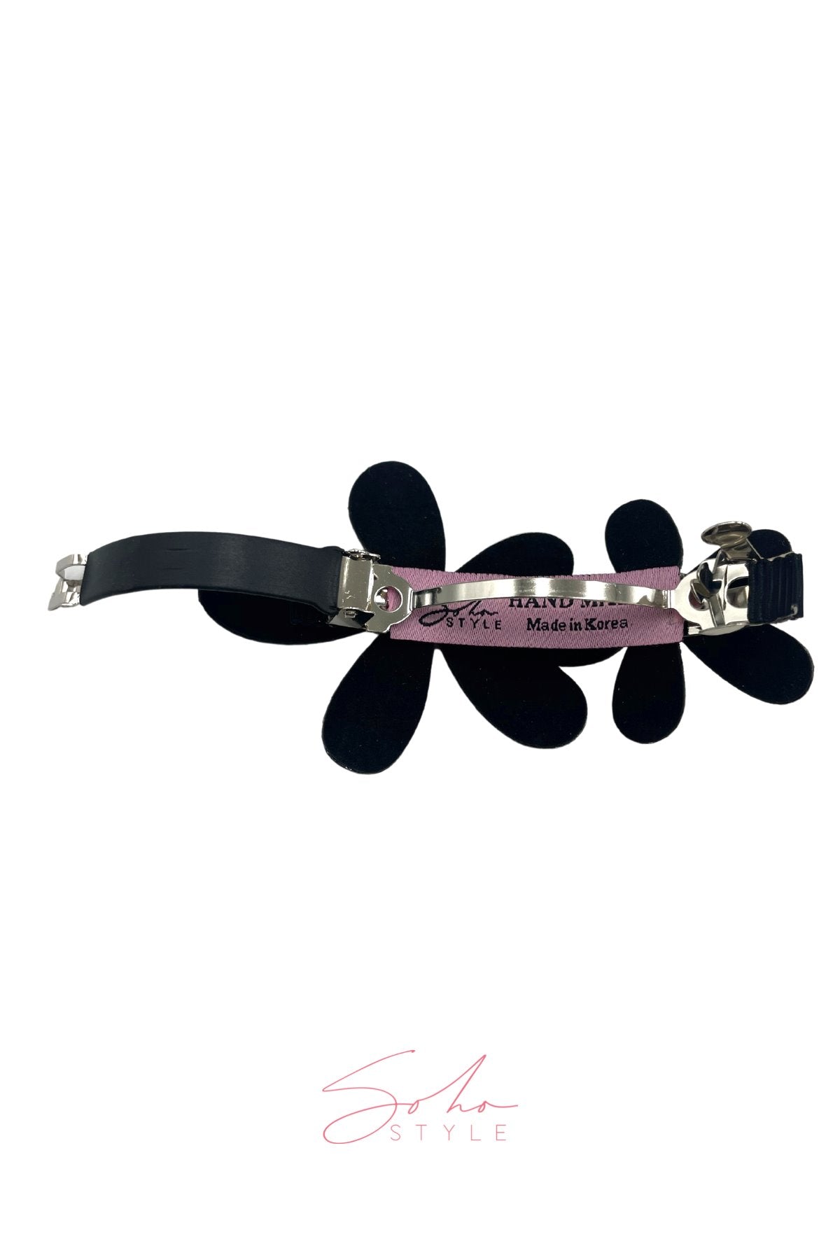 Two Flower crystal barrette Soho Style