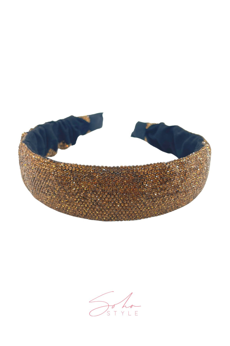 Unbreakable crystal cloth headband Soho Style