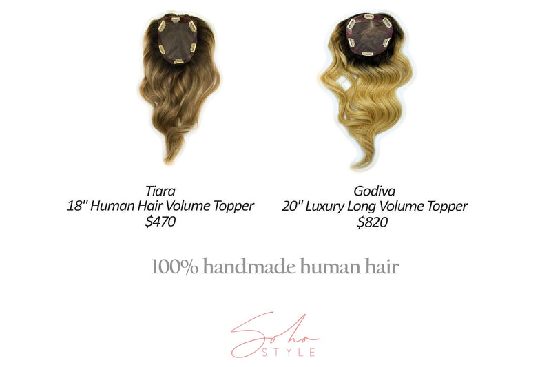 Sena - 14" Clip-In Human Hair Top Piece Extension Hair Extension Soho Style