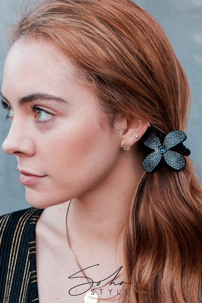 Floral Petals Scrunchy Ponytail Ponytail Holder Soho Style