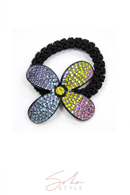 Floral Petals Scrunchy Ponytail Ponytail Holder Soho Style