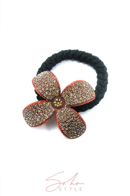 Floral Petals Scrunchy Ponytail Ponytail Holder Soho Style