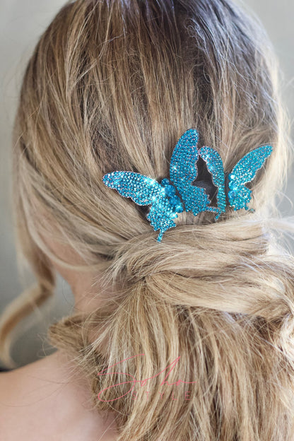 butterfly crystal barrette Soho Style
