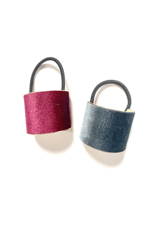 Velvet Coated Ponytail Cuff Set Hair Accessorie Soho Style