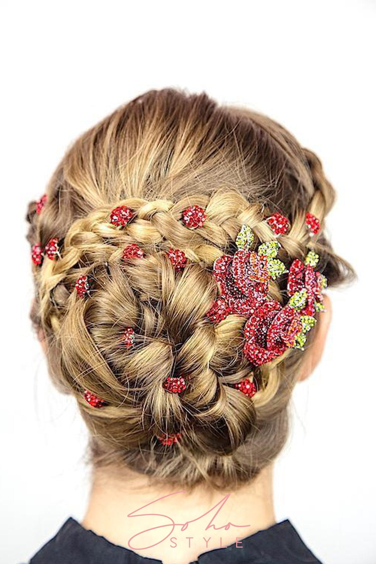 Amorous Rose Crystal Hair Set value set Soho Style