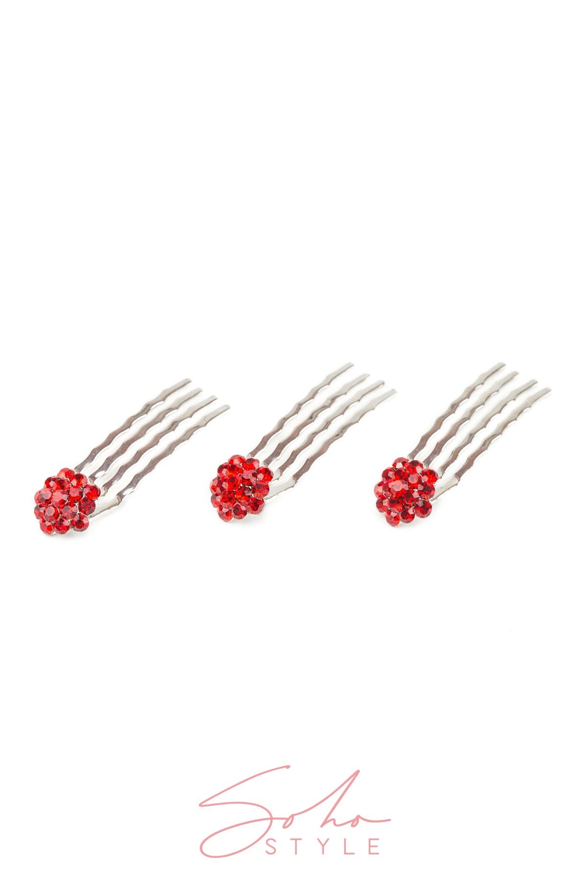 Amorous Rose Crystal Hair Set value set Soho Style