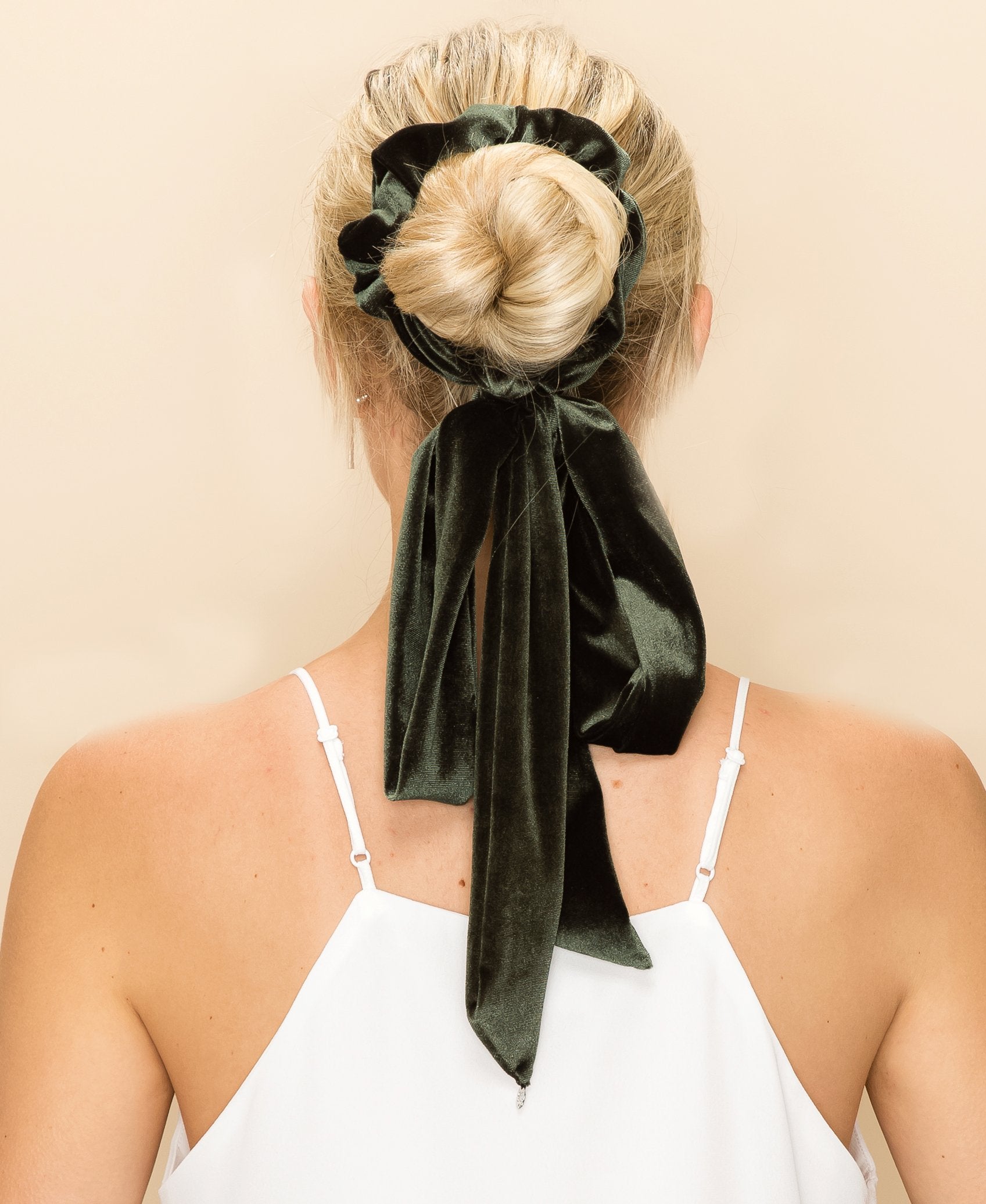 EXTRA LONG VELVET RIBBON SCRUNCHIE Wedding Sale