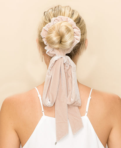 EXTRA LONG VELVET RIBBON SCRUNCHIE Wedding Sale
