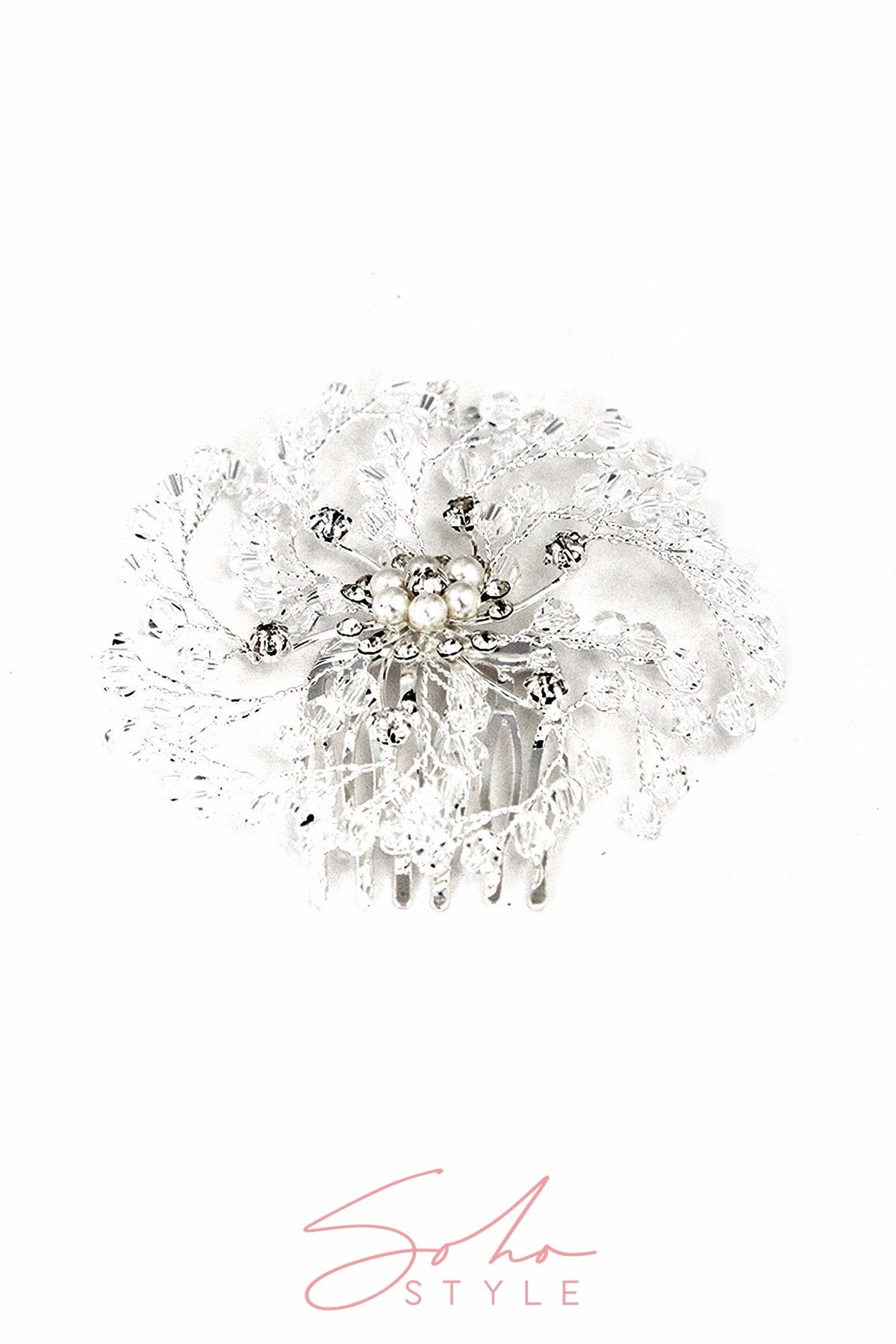ANGEL BRANCH LEAF CRYSTAL COMB Wedding Sale