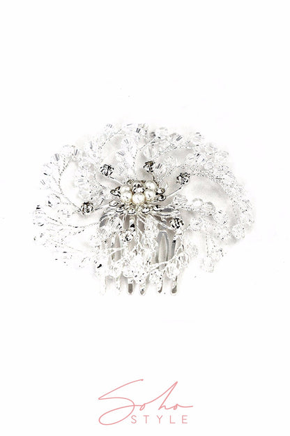 ANGEL BRANCH LEAF CRYSTAL COMB Wedding Sale