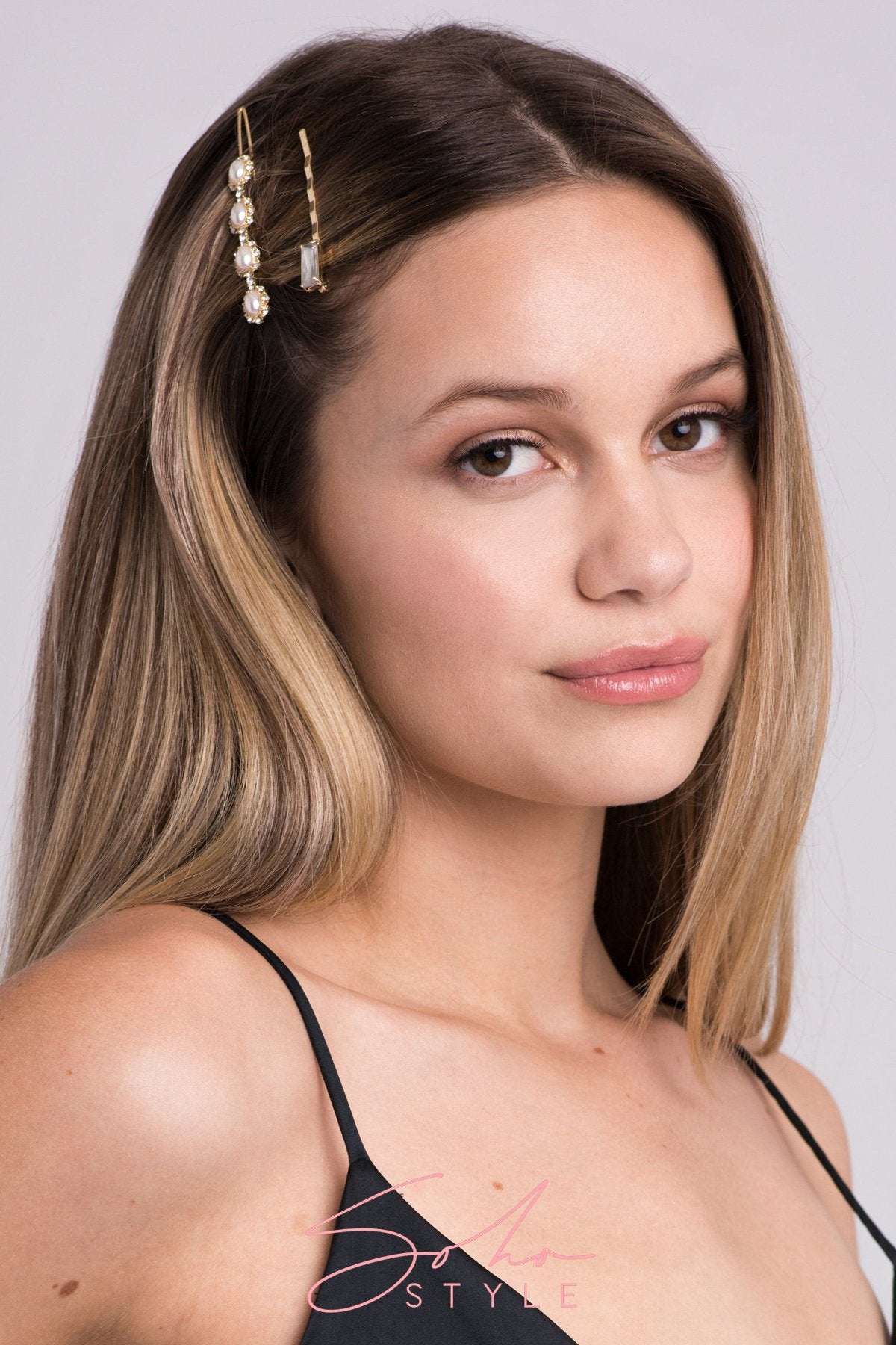 Art Deco Pearls & Crystal Bobby Pin Duo Bobby Pins 2020