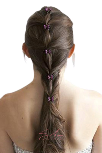 Mini Butterfly Hair Jaw with Crystal Covered Wings Hair Jaws Soho Style