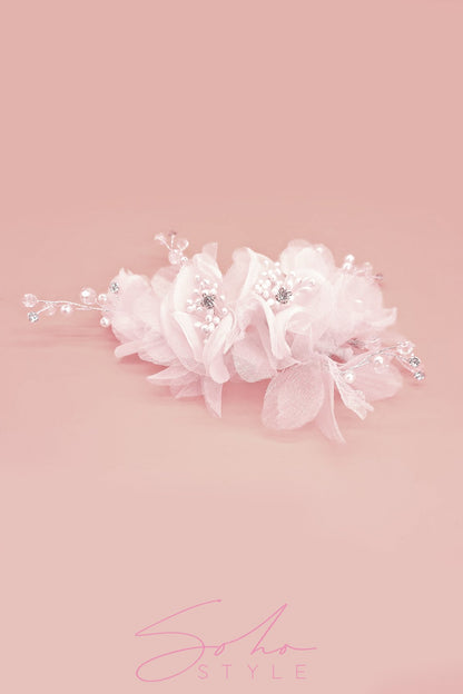 Chiffon Flower Hair Clip Wedding sale