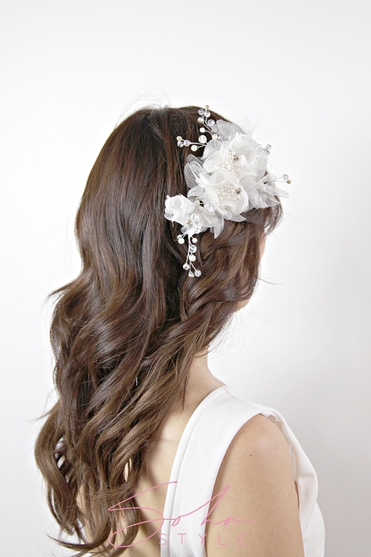 Chiffon Flower Hair Clip Wedding sale