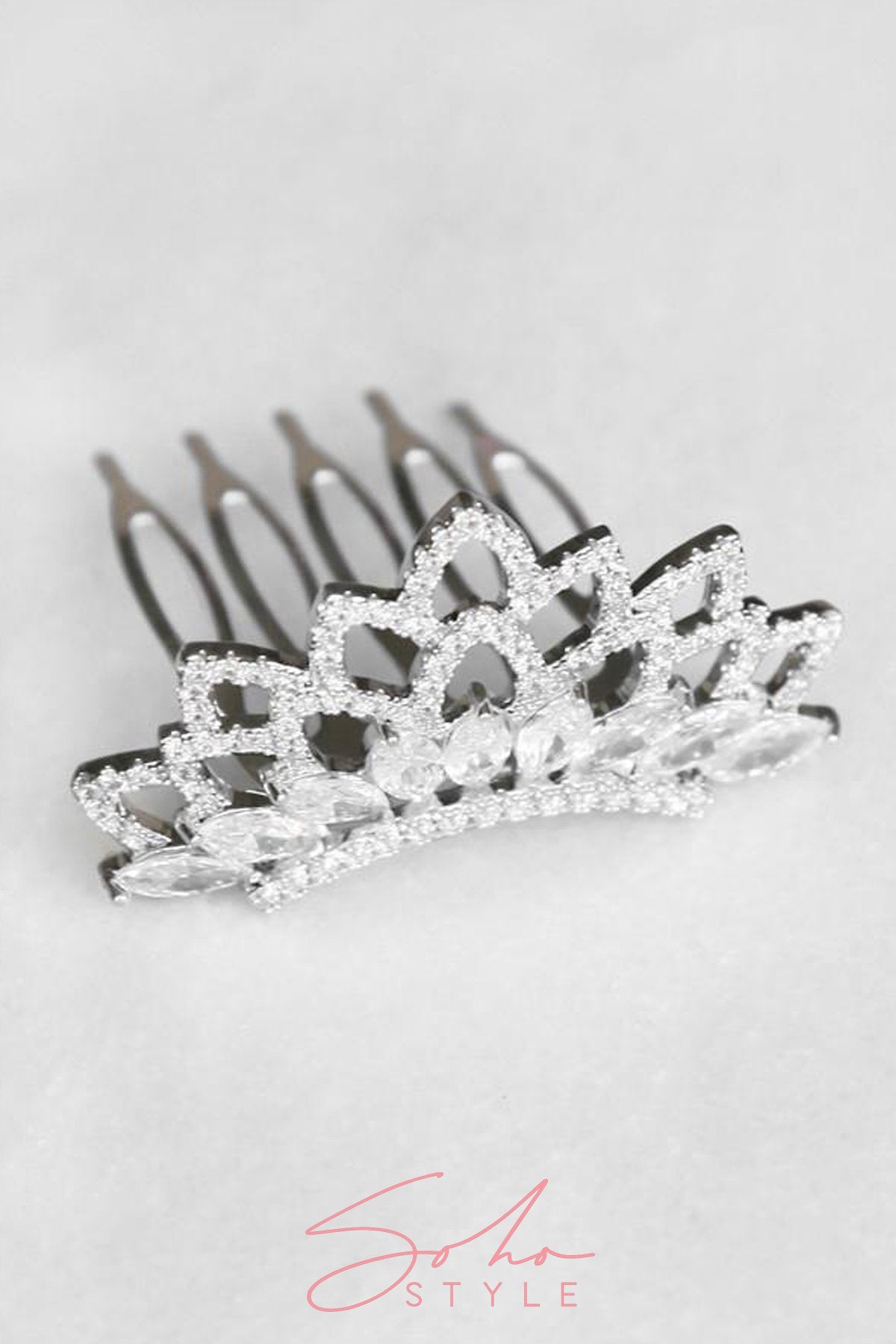 Audriana Crystal Tiara Crown Soho Style