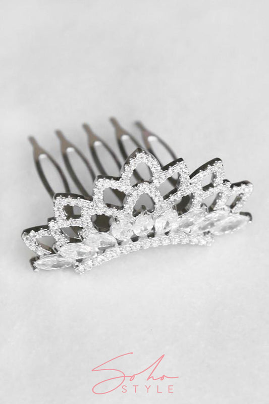 Audriana Crystal Tiara Crown Soho Style