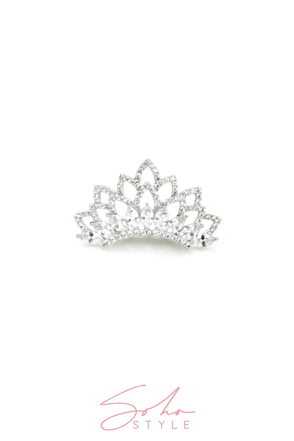 Audriana Crystal Tiara Crown Soho Style