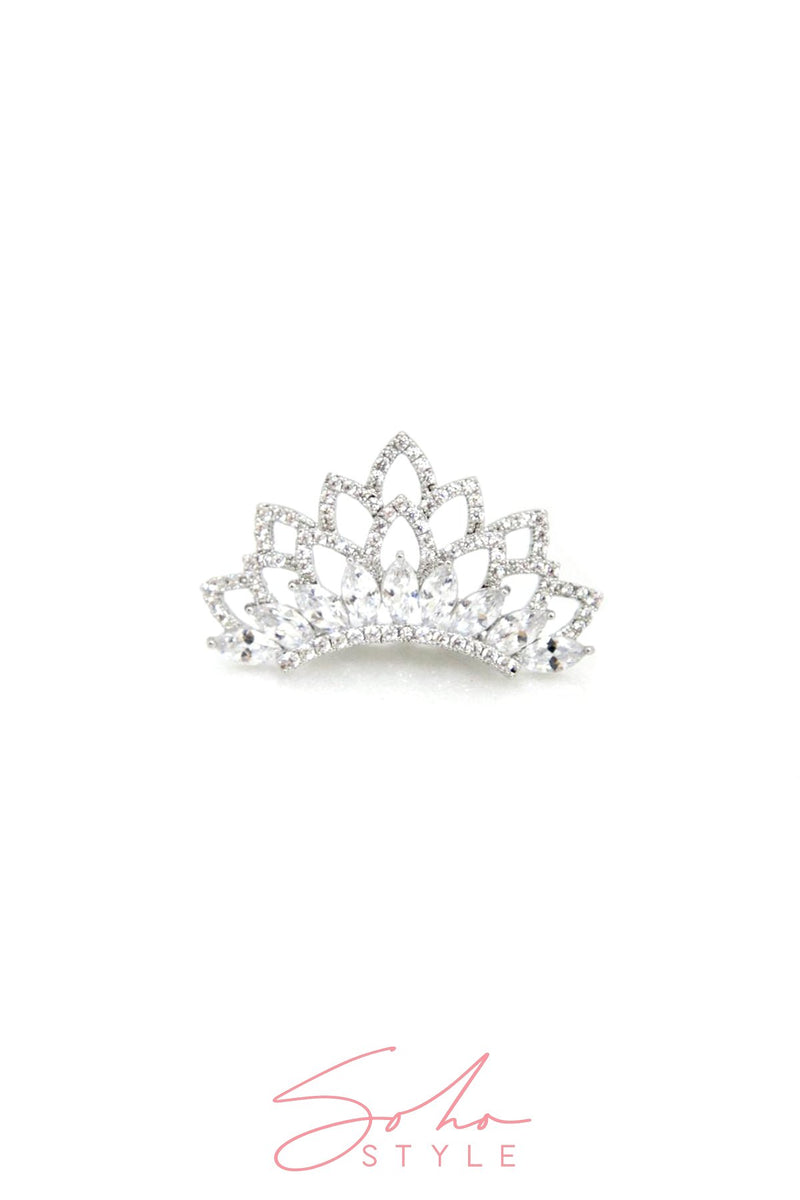 Audriana Crystal Tiara Crown Soho Style