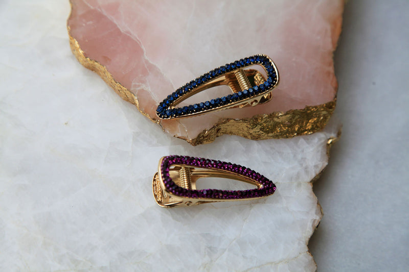 Crystal Teardrop Jeweled Hair Clip Hair Clip 2019
