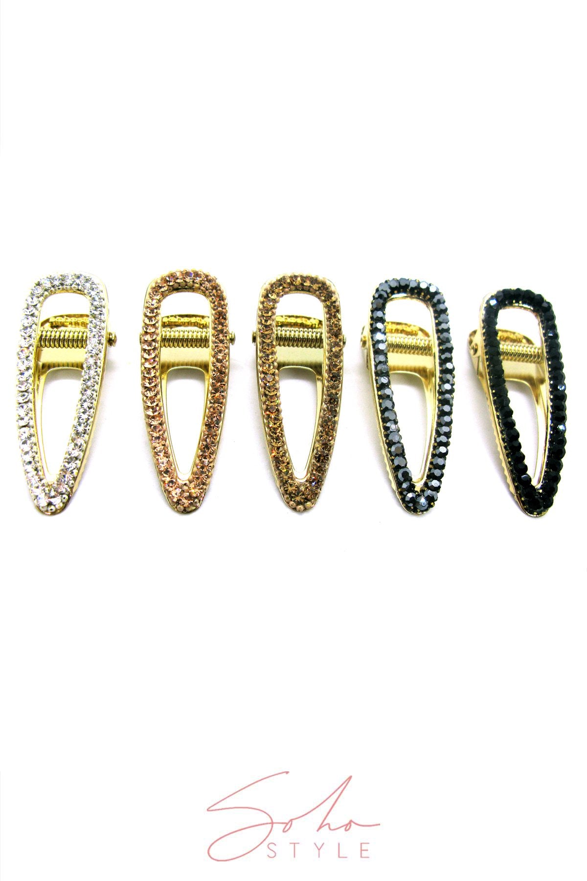 Crystal Teardrop Jeweled Hair Clip Hair Clip 2019