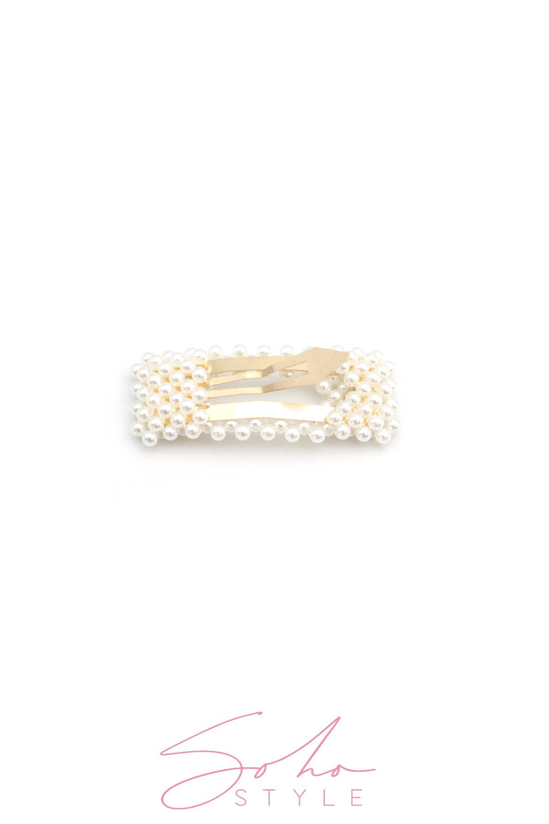 Pearl Embellished Square Hair Clip Hair Clip 2020