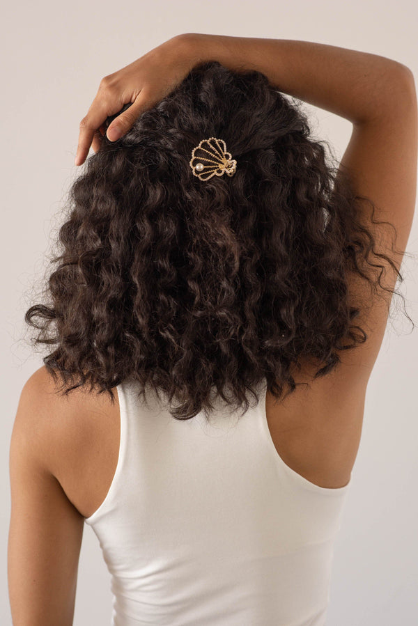 Large Seashell Pearl Hair Clip Hair Clip 2019