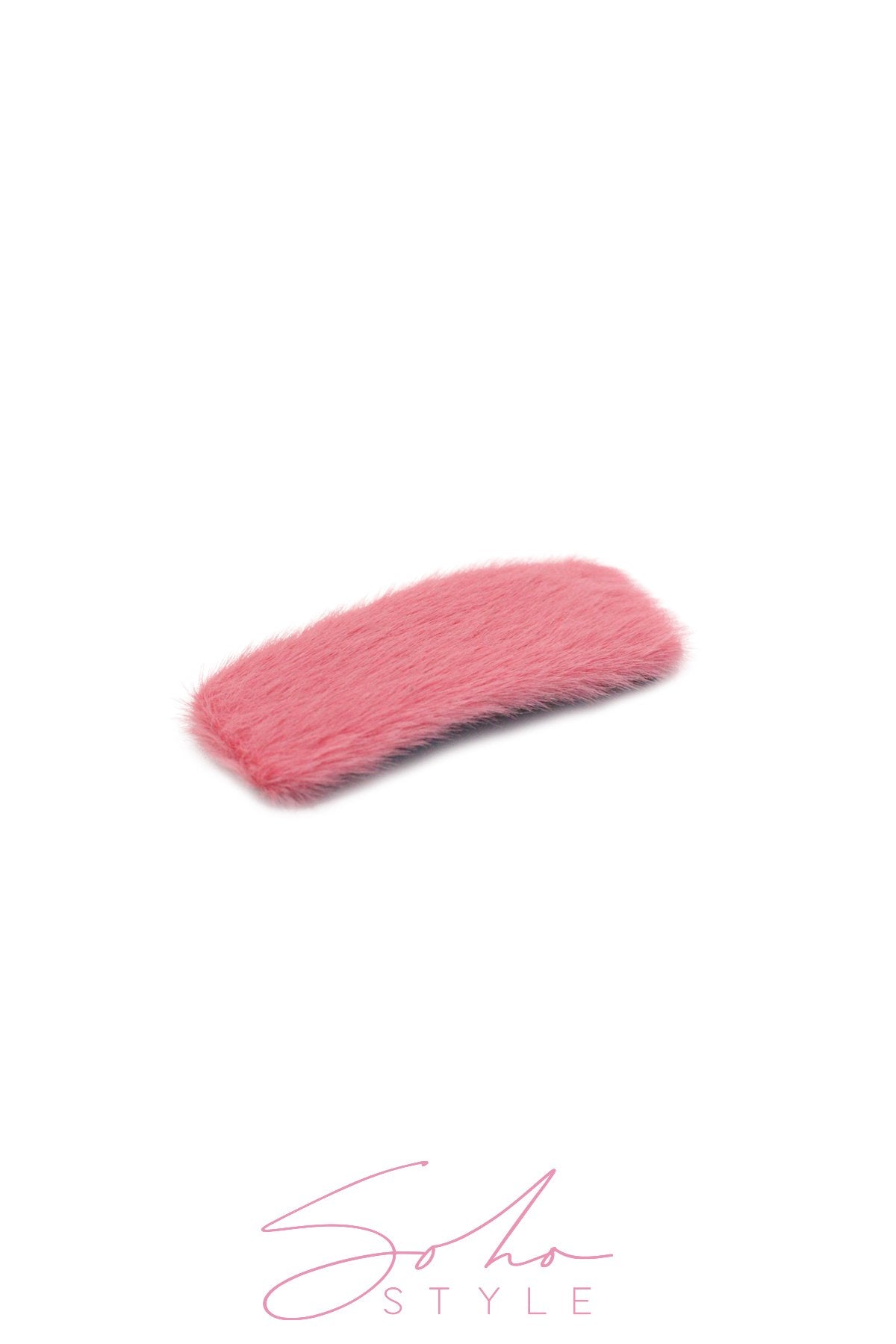 Oversized Fuzzy Rectangle Snap Clip clip 2020