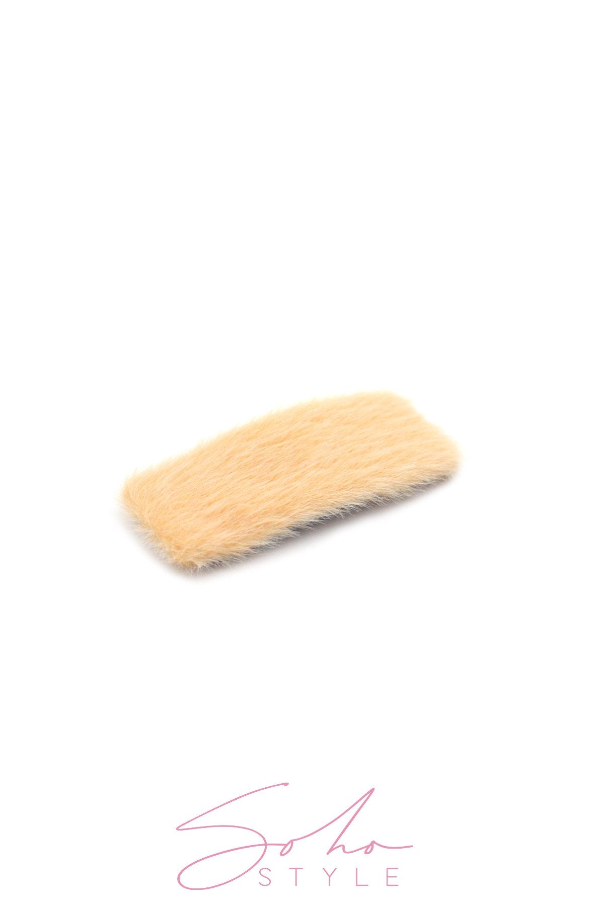 Oversized Fuzzy Rectangle Snap Clip clip 2020