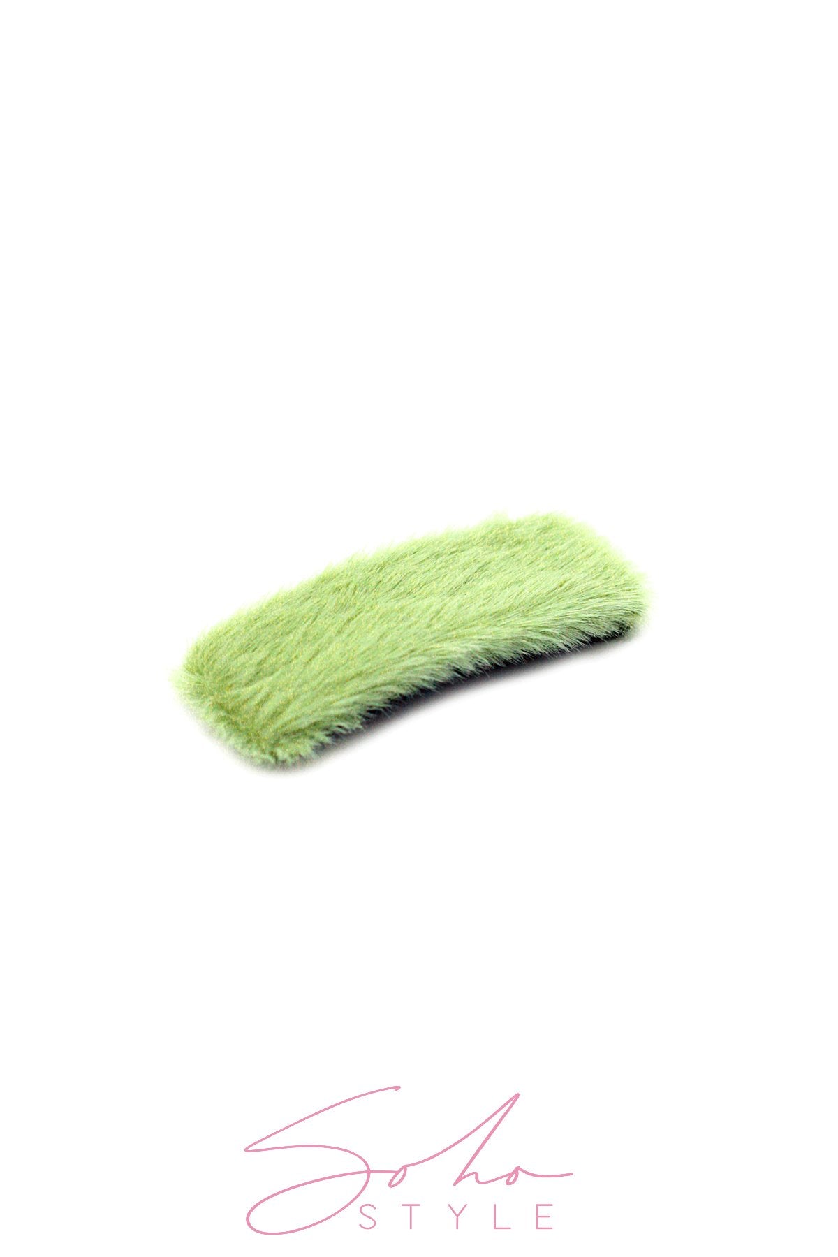 Oversized Fuzzy Rectangle Snap Clip clip 2020