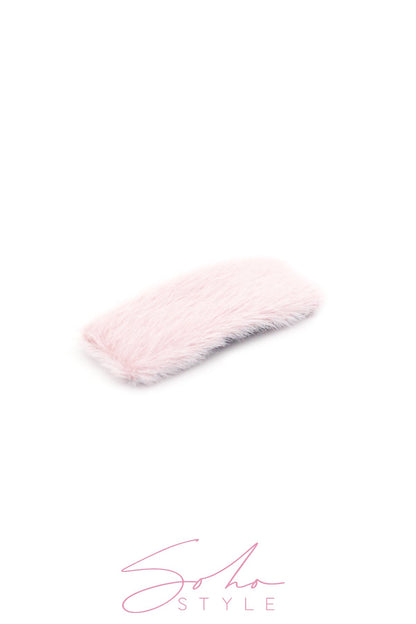 Oversized Fuzzy Rectangle Snap Clip clip 2020