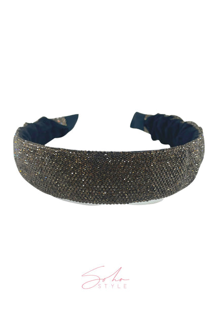 Unbreakable crystal cloth headband Soho Style