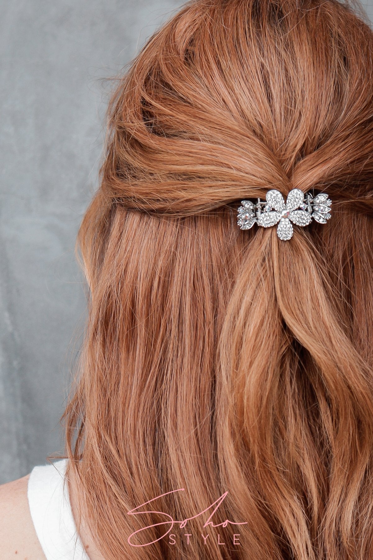 Ombre Crystal Flower Hair Jaw Hair Jaws Soho Style