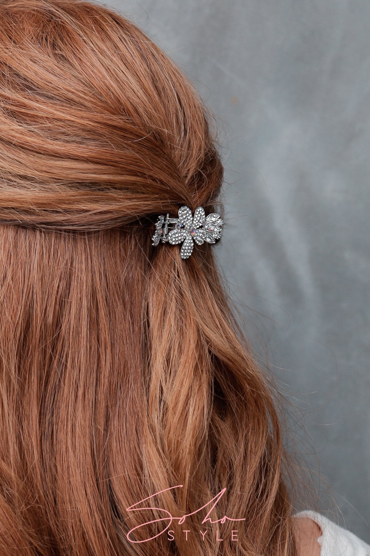 Ombre Crystal Flower Hair Jaw Hair Jaws Soho Style