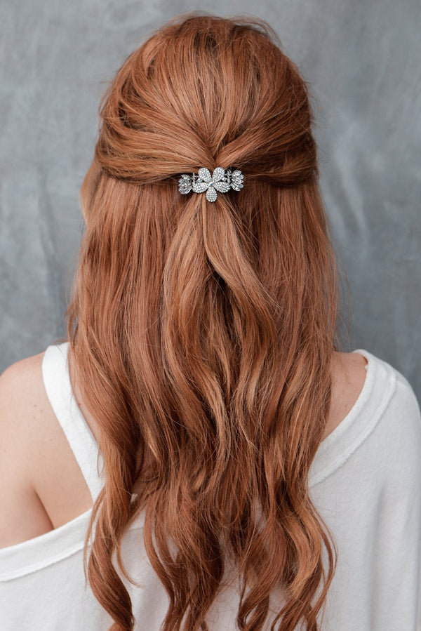 Ombre Crystal Flower Hair Jaw Hair Jaws Soho Style