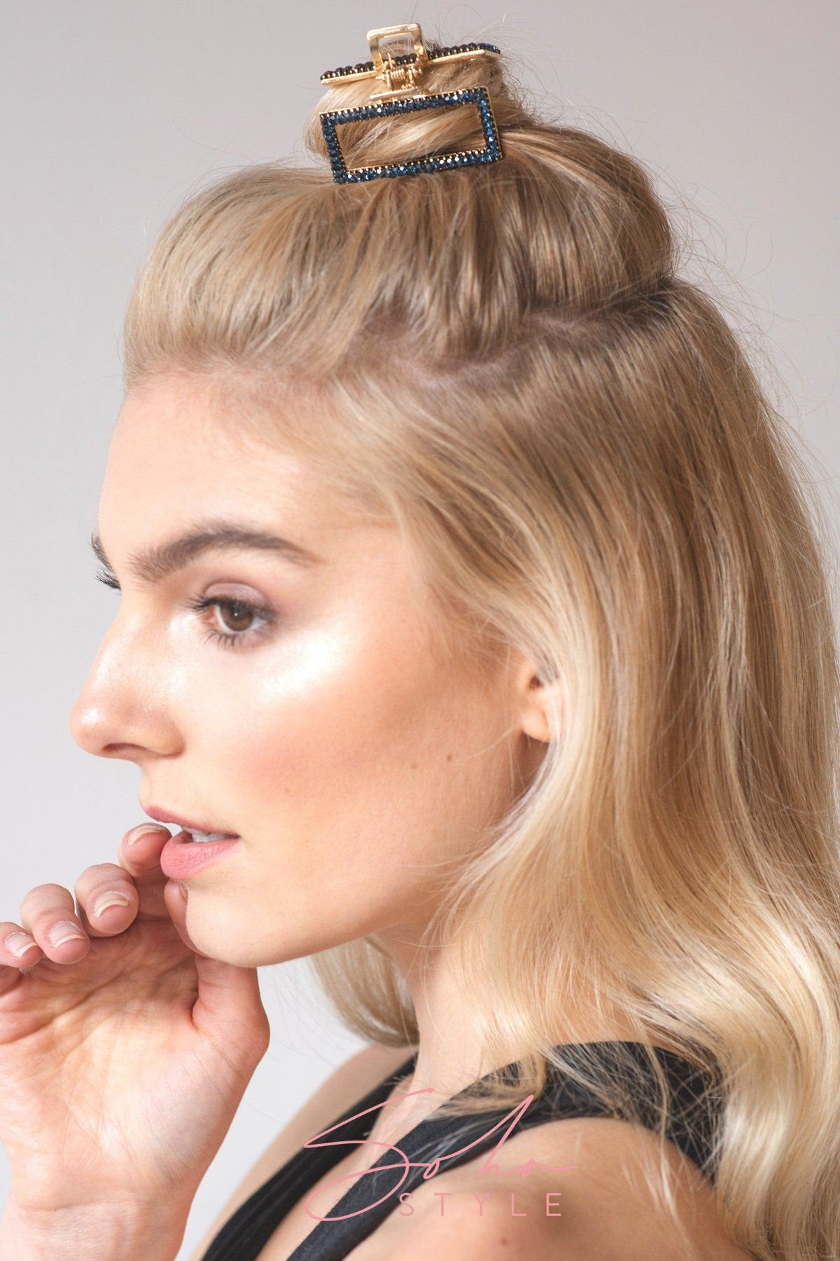 All Sparkle Rectangular Hair Jaw Hair Jaws Soho Style