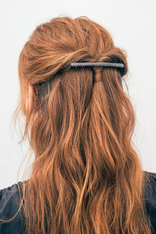 Pebble Milky Way Rhinestone Hair barrettes Barrette Soho Style