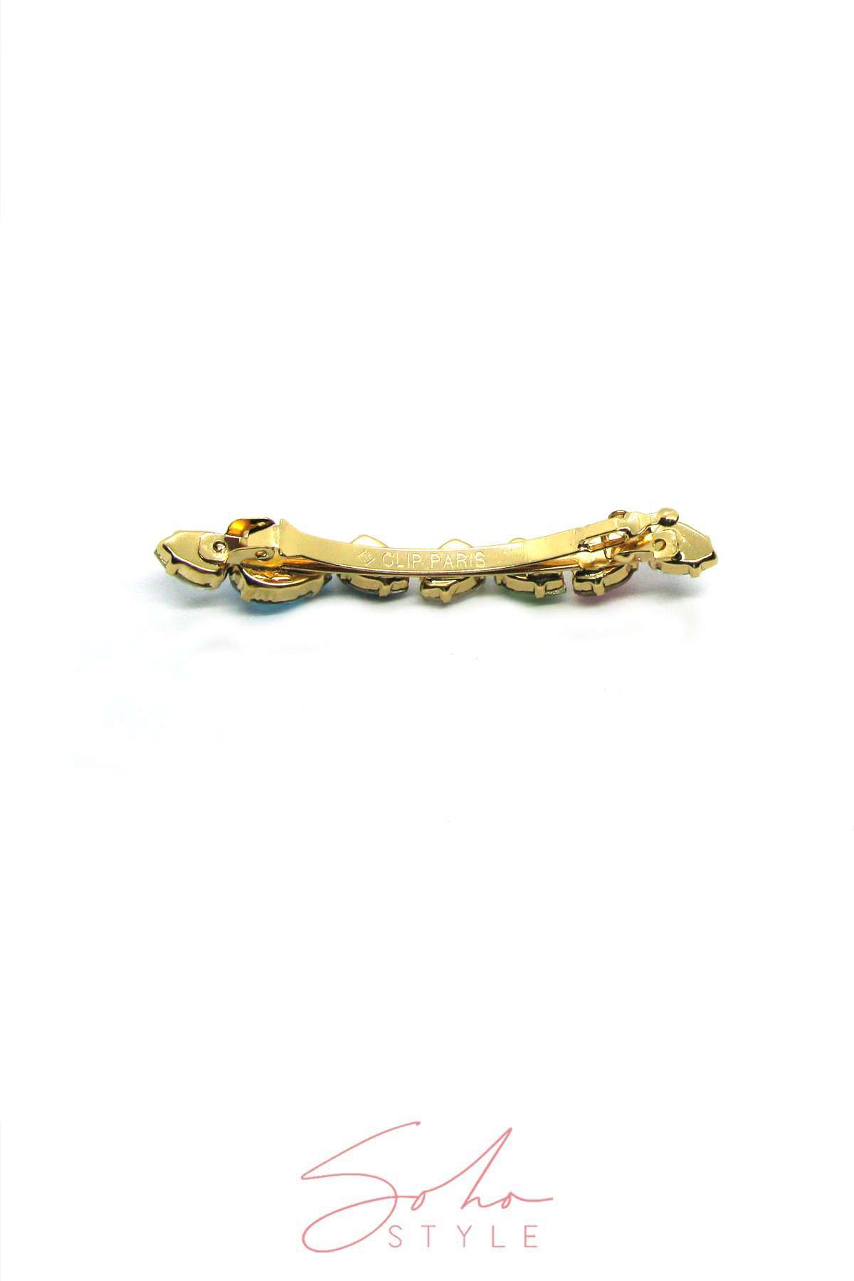 Soho Style Multi-Colored Bejeweled Barrette Barrette 2020